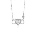 wholesale 925 Sterling Silver Cross-border Hit Love Infinity Symbol Necklace For Women, Luxe Minimalist-0-4