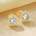 Metal Geometric Circle Earrings, Fashion Minimalist Light Luxury Flash Wholesale-0-1