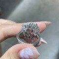S925 Silver Lab-Grown Sky Blue Spinel Ring, 6*8mm Rectangular, Fashion Niche Style-0-1