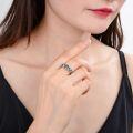 wholesale S925 silver, manufacturer direct supply colored crystal ring for women,-0-3
