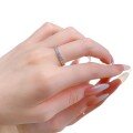 wholesale S925 Sterling Silver European and American Style Geometric Invisible Set Ring, Minimalist and Versatile, Ins Style Cross-Border Design-0-4