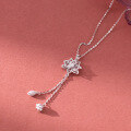 wholesale S925 Silver Na Lan Fresh Sweet Ins Style Niche Design Exquisite Lotus Seedpod Tassel Necklace Y02067-0-0