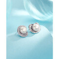 wholesale Sterling Silver Freshwater Pearl Earrings New Design Light Luxury Minimalist Unique Personality Elegant High-End Earrings-0-2