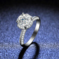925 Sterling Silver Moissanite Bouquet Ring, Classic Rose Fountain Jewelry Wholesale-0-1