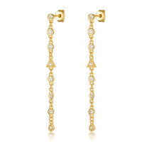 wholesale 925 Sterling Silver Earrings Minimalist Elegant Versatile Stud Round Triangle Inlaid with Zirconia Women's European and American Foreign Trade Jewelry-Silver>925 silver