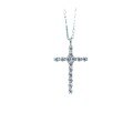wholesale S925 Sterling Silver Niche Full Diamond Cross Pendant Hip-Hop Design Unisex Necklace Light Luxury Neckwear Personality Trend-0-4