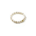 wholesale S925 Silver Pearl Series Small Rice Bead Ring French Stackable Trendy Minimalist Index Finger Ring J9965-0-4