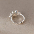 wholesale S925 Sterling Silver Diamond-Embedded Synthetic Pearl Ring, Ins-Style Design, Elegant Women's Jewelry R01353-0-3