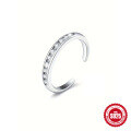 wholesale S925 Sterling Silver Adjustable Open Toe Ring with Diamonds, Summer Beach Must-Have Foot Jewelry-0-11