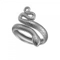 wholesale S925 Sterling Silver Open Snake Ring, A Trendy And Creative Ins-style Snake-shaped Open Ring Accessory Popular In Europe And America-0-5