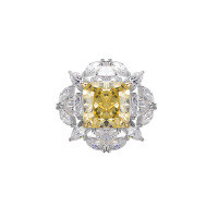 wholesale S925 Sterling Silver Ring with Ice-Cut High Carbon Diamond, Ins Light Luxury Premium Proposal Engagement Ring-Style 12 (8g)  Size 6