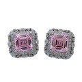 wholesale 925 Silver Zhuo Zhifan Jewelry New Retro Square High Carbon Diamond Stud Earrings 7*7 Diamond Earrings Cross-Border E-Commerce-0-4