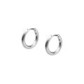 wholesale S925 Sterling Silver Brushed Round Ear Cuff Minimalist Niche Design Elegant Earrings for Women M04055-0-4