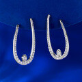 wholesale S925 Silver Fashion Commuting Minimalist Fringe Line Earrings, Overseas Cross-Border Export Bestseller-0-0