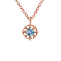 wholesale Sapphire elegant necklace same style as aget*, spring new jewelry collection, direct from manufacturer wholesale-Rose gold necklace>925 silver