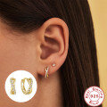 wholesale S925 Sterling Silver Cross Diamond Ear Cuff, a classic and trendy lightweight luxury ear accessory-0-2