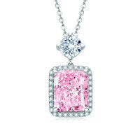 S925 Silver Y-Shaped Teardrop Emerald Imitation Pendant Necklace-Style X [Clearance Sale with Free Shipping]  925 Silver