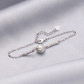 wholesale Metal material minimalist fashionsingle shell pearl chain bracelet for women-0-3