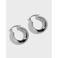 wholesale S925 Sterling Silver Geometric Circle Lightly Textured Retro French Style Ins Korean Version Small Designer Earrings for Women-0-0