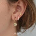 wholesale S925 Sterling Silver Opal Starry Twinkle Micro-Inlaid Earrings, French Style Luxury Women's Ear Studs-0-2