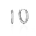 wholesale S925 Sterling Silver Minimalist Hoop Earrings, Fashionable Simple Niche Design, Trendy Versatile Cold Style Ear Clips-0-6