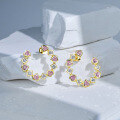 wholesale Pure silver lightweight luxury Korean minimalist ins-style trendy elegant niche stud earrings wholesale-0-2