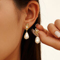 wholesale S925 Sterling Silver Irregular Pearl Earrings Wholesale-0-2