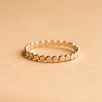 wholesale S925 Sterling Silver Red Elk Vintage High-End Exquisite French-style Stackable Ins Ring for Women-BZ0017-Gold US Size 9