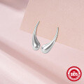 wholesale 925 Sterling Silver Metal Polished Minimalist Teardrop Earrings, Popular in Europe and the US, Creative and Stylish INS Earrings-0-3