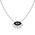 wholesale S925 Sterling Silver Cross-border Women's Creative High-end Blue Eye European and American Style Collarbone Necklace Evil Eye Series Necklace-0-9