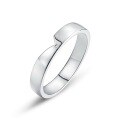 wholesale 925 Sterling Silver New Fashion Minimalist Ring, Luxury Niche Ins Style High-end Sentiment Couple Rings for Wholesale-0-4