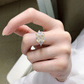 wholesale 925 Silver with Sea Blue High-Carbon Diamond Inlay, Mu Jing New Ice-Cut Ring in Euro-American Luxury Style-0-4