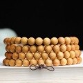 wholesale Metal material 108 beads natural Thuja sutchuenensis Buddhist prayer bead bracelet, old stock high oiliness plain beads for couples, handheld literary play accessory-0-2