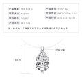 S925 Silver Invisible Necklace with 1ct D Color Moissanite Square Pendant-0-5