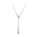 wholesale S925 Sterling Silver Waterdrop Pendant Necklace Adjustable Ins Style Choker for Women Y00235-0-4