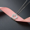 wholesale S925 sterling silver cross-border new trendy star personality pendant with diamond zirconia collarbone chain for women-0-1