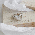 wholesale S925 Sterling Silver ARKorean Version Hollow-Out Minimalist Ins Ring for Women-0-1