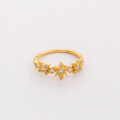 wholesale S925 Gold Plated Silver Full-Zirconia Italian Light Luxury High-End Crystal Diamond Ring for Women Wholesale-0-2