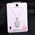 S925 Sterling Silver Hetian Jade Pendant Necklace, New Chinese Style Maitreya Buddha Locklace-0-11