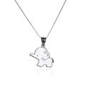 wholesale 925 Sterling Silver Amazon Bestseller Elephant Necklace for Women,Cartoon Enamel Lucky Elephant Pendant Animal Jewelry-0-4