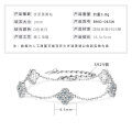 S925 Sterling Silver Four-Leaf Clover Moissanite Bracelet for Women-0-8