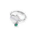 wholesale S925 Sterling Silver Money Bag Design Ring for Women with Beaded Chalcedony Pendant, Classical Elegant New Chinese Style Feng Shui Treasure Pouch Coin Ring, National Aesthetic-0-4