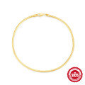 wholesale 18K Gold Plated 925 Sterling Silver Classic Creative Versatile Snake Bone Chain Bracelet,-0-5