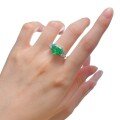 wholesale 925 Silver Full Setting 10*12 Emerald Ice Flower-Cut Heart-Shaped Women's Ring by Zhuozhifan Jewelry New High Carbon Diamond-0-4