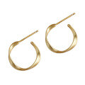 wholesale S925 Sterling Silver Korean-style Möbius Twist Drop Earrings for Women-0-4