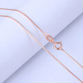 wholesale S925 Silver Polished 07 Octagonal Snake Chain Cross-Border Minimalist Hip-Hop Necklace-0-2