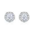 wholesale 925 Sterling Silver, High-end Style Silver Jewelry, Zircon Stud Earrings, Wholesale-0-4