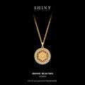 S925 Silver Esoteric Compass Pendant Necklace, Hypoallergenic Tarnish-Resistant-0-4