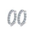 S925 Sterling Silver Moissanite Stud Earrings, Wholesale Cross-Border Hot Style-0-3