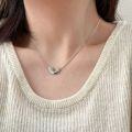wholesale Pure silver U-shaped snake bone chain necklace for women, Korean Dongdaemun ins trendy lightweight luxury clavicle necklace-0-2